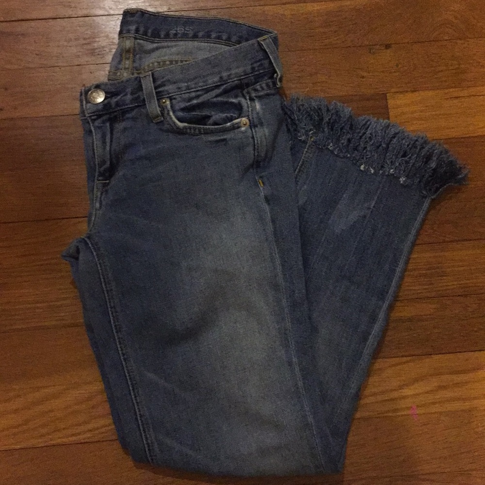 Fringed jeans